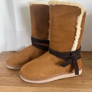 KOOLABURRA BY UGG ROZALIA TALL 1020243 CHESTNUT SIZE 11 WOMAN’S BOOTS NWOT